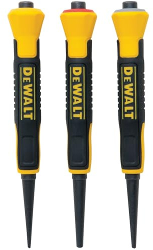Nail Set, 1/32, 2/32, 3/32 in, 4 in L, 3 Pc