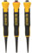 Nail Set, 1/32, 2/32, 3/32 in, 4 in L, 3 Pc