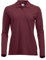Ladies Classic Pure Cotton Long Sleeve Polo Shirt. Modern fit, 11 Vibrant Colours, XS-2XL (XL, Burgundy)