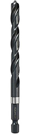 PACK OF 1 x TIMCO ADDAX (X6) IMPACT QUICK CHANGE DRILL BIT 1/4 DRIVER 6mm HSS STEEL