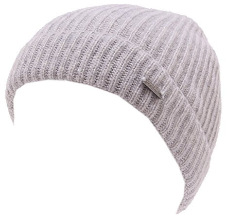 WOOLRICH 1046W cuffia bimbo grey cashmere unisex hat kid [S/48 CM]