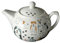 Dogs 6 Cup White Porcelain teapot 6 Cup teapot Decorated All Round with Different Dogs