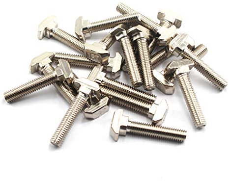 4040 M8X20 Bullone a T con testa a martello in acciaio al carbonio (30 Pezzi)