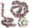 2 Pack Artificial Rose Flower Garland Fake Rose,8.2 ft /2.5m Flower Vine Artificial Flower Hanging Rose Garlands for Home Hotel Office Wedding Party Garden Craft Art Decor