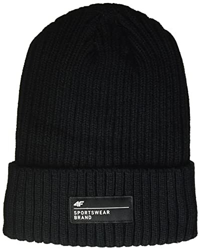 4F Men's H4Z20-CAM006-20S Mütze, sc schwarz, Medium