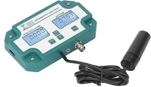 ABS Wasserqualitätsmessgerät Hochpräzise 6 in 1 PH TDS EC SG Salztemperaturtester mit hochpräziser Sonde Echtzeitübertragung WiFi-Verbindung Wasser für erdlose Kultur Aquarium Laborumgebung
