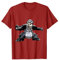 REDLYNE Men's Unisex-Adults Iron Panda T-Shirt, Red, Cartoon, Crew Neck, Pullover, Long Sleeve, Small