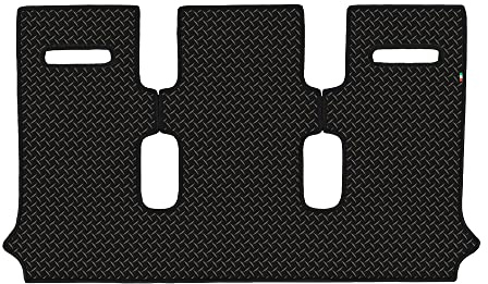 Fußmatten Set für FIAT Fiorino Baujahr 1979 bis 1990 aus waschbarem Gummi, rutschfest, hergestellt in Italien mit Schwarz