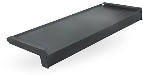 Seiletech.de Appui de fenêtre en acier | 60 cm | anthracite | profondeur 10 cm | résistant aux intempéries | avec couvercle en aluminium | rebord | extérieur
