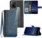 Hoyoikun Handyhülle Kompatibel Mit Xiaomi 11T/11T Pro,[Verschenke 2 Stück Full Screen Schutzfolie],Premium PU Leder Flip Case,Magnetverschluss,Standfunktion, Kartenschlitz-Blau