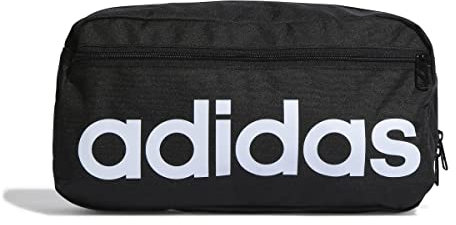 adidas Unisex Essentials Linear Crossbody Bag, Black/White, One Size