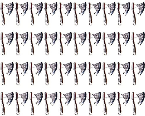 vepoty Jewelry Making Charms 40pcs Ancient Axe Shape Charms Pendants Handmade Diy Necklace Bracelet Pendants