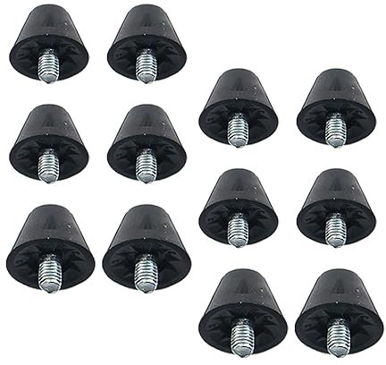 Fonowx 12x clavos de repuesto para botas de fútbol 13mm 16mm antideslizantes M5 tacos universales para botas de fútbol para deportes de interior y exterior