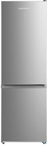 Cookology CFF310 Static 310 Litre Freestanding Fridge Freezer, Adjustable Temperature Touch Control, Reversible Doors, Frost-Free System, LED Display, 4 Star Freezer Rating (Inox)