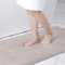 smiry Microfiber Bath Mat 50 x 75 cm, Non-Slip Super Absorbent Bathroom Mat, Extra Soft Machine Wash and Dry, Non-Shedding Bath Mats For Bathroom, Light Grey