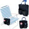 Beach Chair Cup Phone Holder with Thermal Insulating Wrap, Camping Chair Side Hanging Storage Organizer Pouch, Chair Armrest Side Caddy Pocket Attachment for Water Bottle, Tumbler, Tablet, Snacks