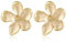 HUTRADE Ohrringe Damen Gold blumen earrings Große Blumenohrringe Metall Blumenstecker Statement Ohrringe Schmuck für Frauen und Mädchen