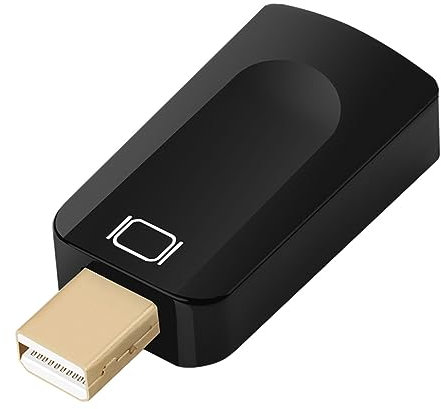 Gadpiparty Mini Displayport Adapter Schwarz Kompatibel Mit HDTV Monitor Und Projektor Für Erweiterte Desktop Oder Gespiegelte Displays Mit Korrosionsbeständigem Material Und Verbesserter