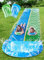 JOYIN Toboggan Aquatique de 22,5 pieds/685.8cm avec 2 bodyboards, Toboggan de pelouse d'été avec arroseur intégré, Jouet d'eau extérieur pour Enfants, Bleu, Vert