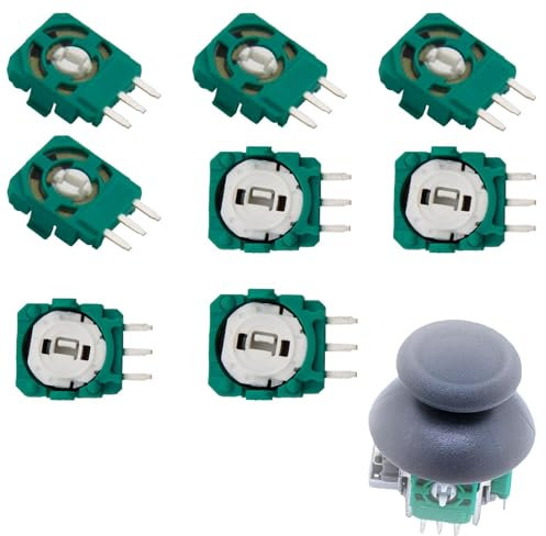 8 piezas de repuesto de sensor de potenciómetro de ajuste para joysticks de controlador inalámbrico PS5 repuestos de controlador para Xbox One resistencias de ajuste repuestos para joystick analógico