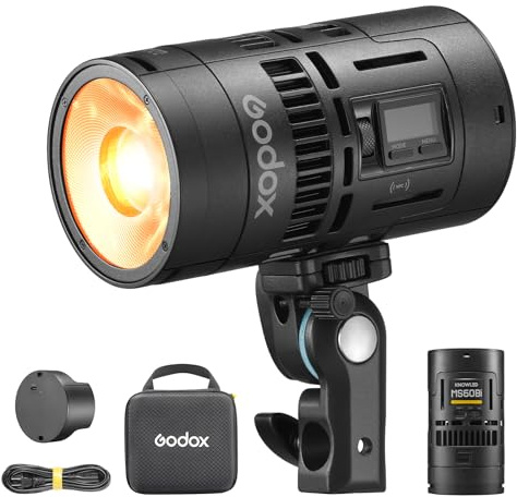 GODOX MS60Bi KNOWLED Bi-Color LED Light, CRMX Funksteuerung Continuous Light für Fotostudio