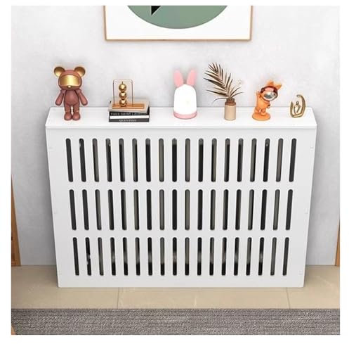 Cache-radiateur en bois blanc (90 x 70 x 20 cm)
