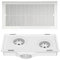 Ventilatore di Scarico Ventilatore di scarico 30x60 ultra sottile da 9 cm, doppio motore, ventilatore di ventilazione integrato, soffitto, cucina, bagno, potente e silenzioso Ventilatori per Cucina