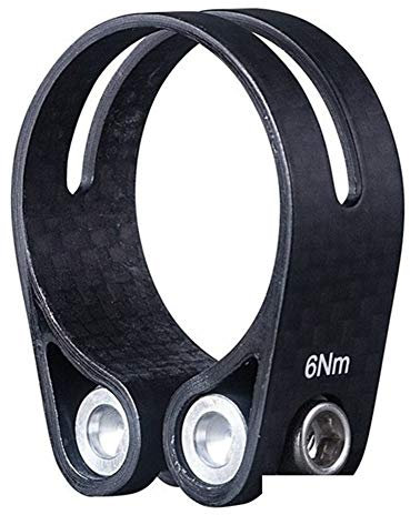 SJHFKDK Sattelkloben,Sattelklemme Matt Glanz 14g / Peice Voll 3K-Carbon-Faser-Fahrrad Sattleklemme Fahrradsattelklemme 34,9/31,8 mm(Matte 34.9mm)