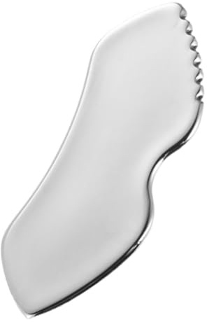Ipetboom Edelstahl Gua Sha Gesichts Guasha Werkzeug Massiver 304 Stück Schaber für Gesicht Nacken und Körper Hautschonend Poliert Massagegerät für Entspannung und Regeneration