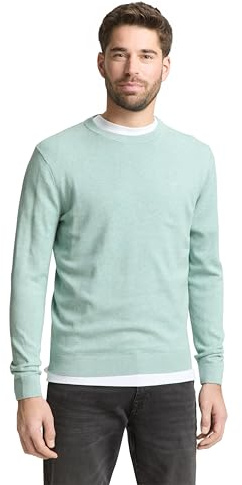 TOM TAILOR Herren Strickpullover mit Crewneck