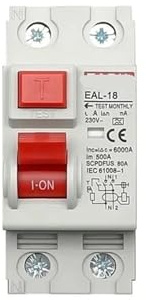 Interruttore differenziale di sicurezza interruttore magnetotermico differenziale elettromagnetico 2P 10/30mA Tipo A(10MA_63A)