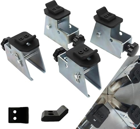 BONJUME 4tlg Motorradreifen Adapter, Motorradreifen Adapter für Reifenmontiermaschinen Unter 49 mm Standard Backenkralle Hochwertiger Stahl Vernickelte Oberfläche Reifenwechsler-Adapter