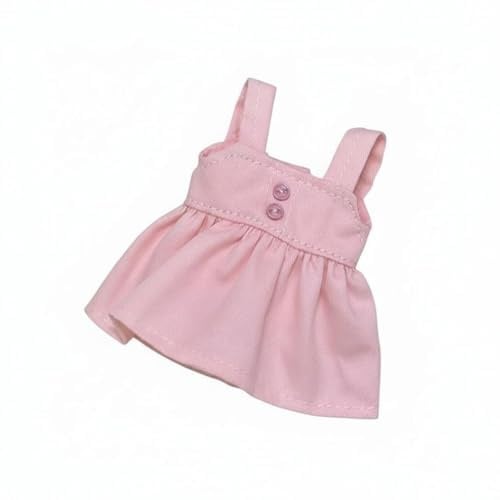 MotiveTech Bjd Puppenoutfit Plissiertes Design Anziehsachen für Puppen Mehrere Farboptionen Rüschenrock für Puppen für Puppenfotografie, Puppenausstellung , Rosa , Mittlere Schnalle