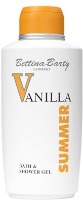 Bettina Barty SUMMER VANILLA Bath & Shower Gel 500ml | Für samtig gepflegte Haut | Unvergleichliches Dufterlebnis aus Vanille & orientalisch- blumigen Noten | Vegan | 1 x 500ml