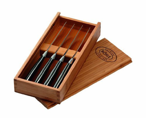 Rösle 96651 Steakmesser 4-er Set in Holzbox