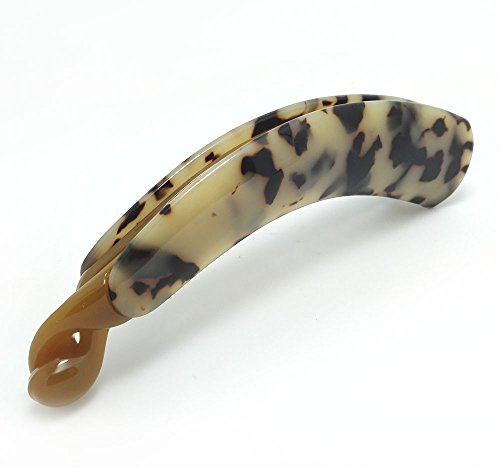 Meilliwish Edel Leopard Banane Haarklammer (H09)(Braun)