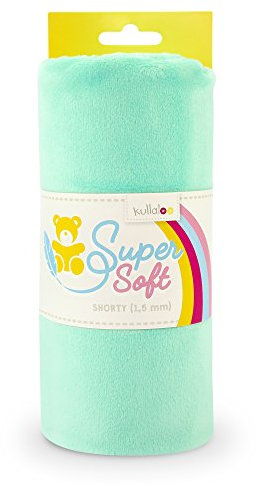 kullaloo Supersoft Plüsch Stoff Shorty in vielen Farben - 1,5mm Florlänge, EN 71-3 & EN 71-9 Zertifiziert (Mint)