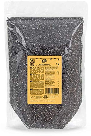 KoRo - Bio Chia Samen 1 kg - Ohne Zusätze - Ballaststoffreich - Proteinquelle