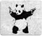 Art Mousepad Series Panda With Two Guns