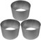 Rasenkanten Baumring Kreis aus Metall durchm. 37 cm x 25 cm - 3er Set