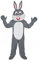Hase grau Einheitsgrösse M Kostüm Fasching Karneval Ostern