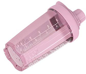 Civsde Protein Shaker mit BlenderBall, 500ml Eiweiß Shaker mit Messskala, Proteinshake Becher für Fitness, BPA Frei, Pink