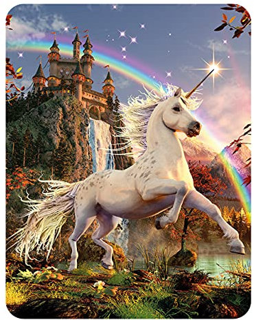 3D LiveLife Magnet - Einhorn Abendstern von Deluxebase. Linsenförmige 3D Einhorn Kühlschrankmagnet. Dekoration für Kinder und Erwachsene mit Kunstwerk lizenziert von bekannt Künstler, David Penfound