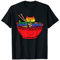 Cats in Ramen Anime Food LGBTQ Rainbow Flag Gay Pride Ally T-Shirt
