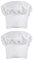 2 Gorros de Chef Gorro Cocinero para Adulto con Elástico Blanco