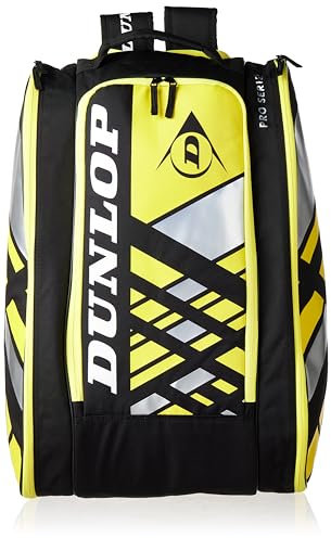 DUNLOP, Pro Series Thermo, Borsa Da Padel, Nero/Giallo, U, Unisex-Adult.