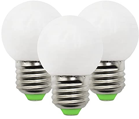 LED Birne E27 3W Ersatz für 30W-40W Halogenlampe G45 Kleinen Golf Kugel AC 230V Warmweiß 3000K 360° Abstrahlwinkel E27-Gewinde für Esstischlampe Schreibtischlampe Nicht Dimmbar（3er-Pack）[MEHRWEG]