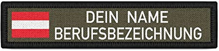 Namensschild Österreich Beruf Oliv Name Wunschname Austria Uniform #38638
