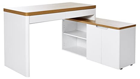 Amazon Brand - Movian Cuuba - Office Corner Desk, White