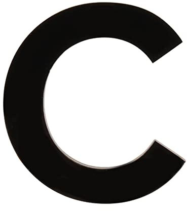 HASWARE House Number 3 inch (7.5 cm) Self Adhesive Letters Apartment Door Numbers Street Address Plaque Home Stylish Decor, Acrylic(C, Black)